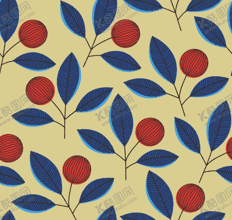 编号：84655509111653231937【酷图网】源文件下载-野生果子印花