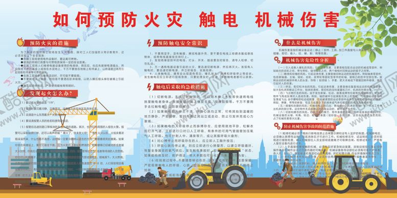 编号：30120710092036211254【酷图网】源文件下载-防火防触电防机械伤害