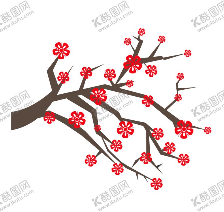 编号：17937905071235201436【酷图网】源文件下载-梅花树枝元素