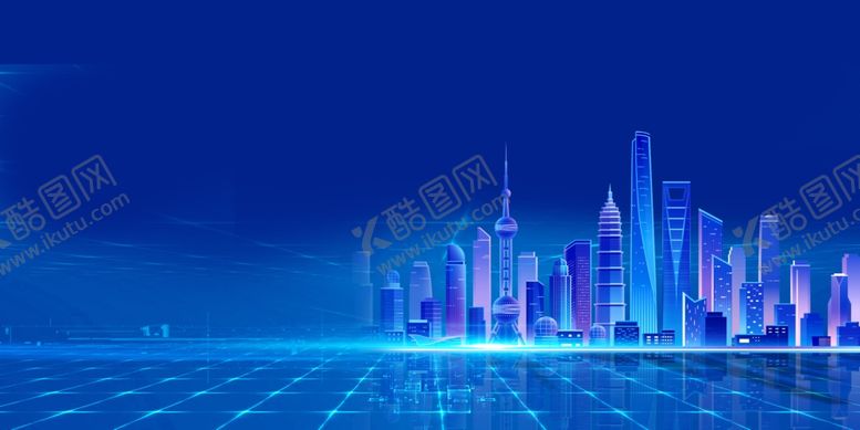编号：64209111020835591926【酷图网】源文件下载-科技城市背景