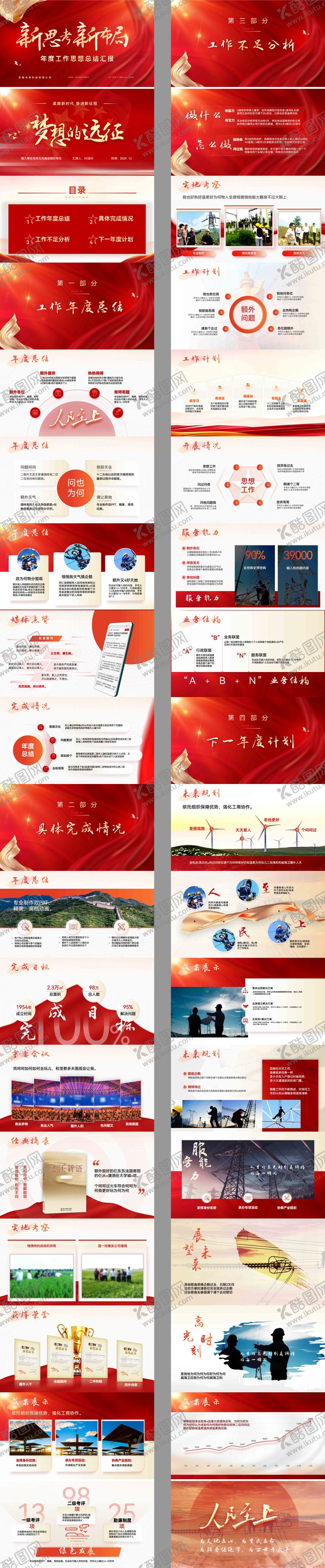 编号：49940005222016295323【酷图网】源文件下载-红色思考新布局ppt