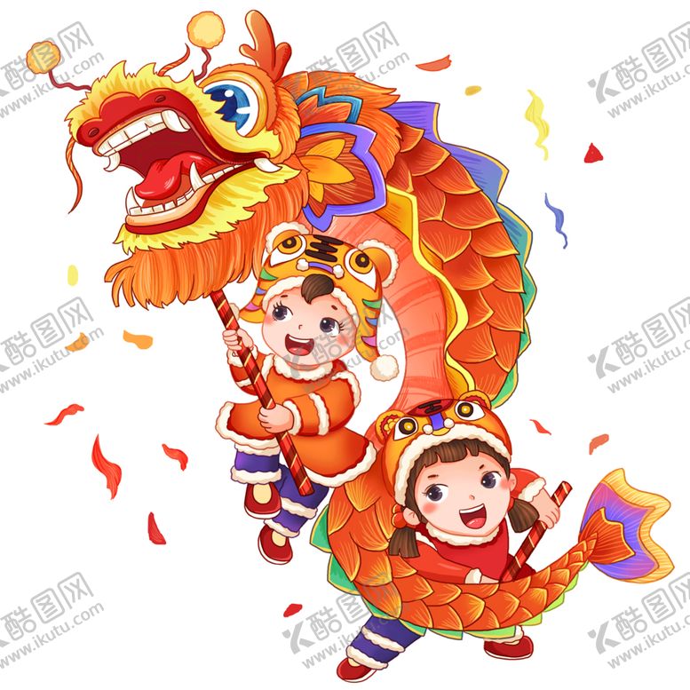 编号：61454801300525544946【酷图网】源文件下载-卡通老虎对联生肖