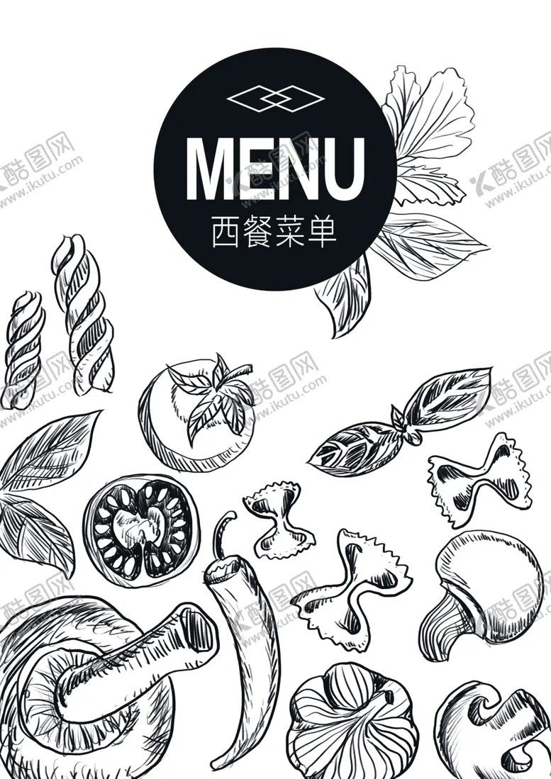 编号：37242106291622114242【酷图网】源文件下载-手绘美食菜单