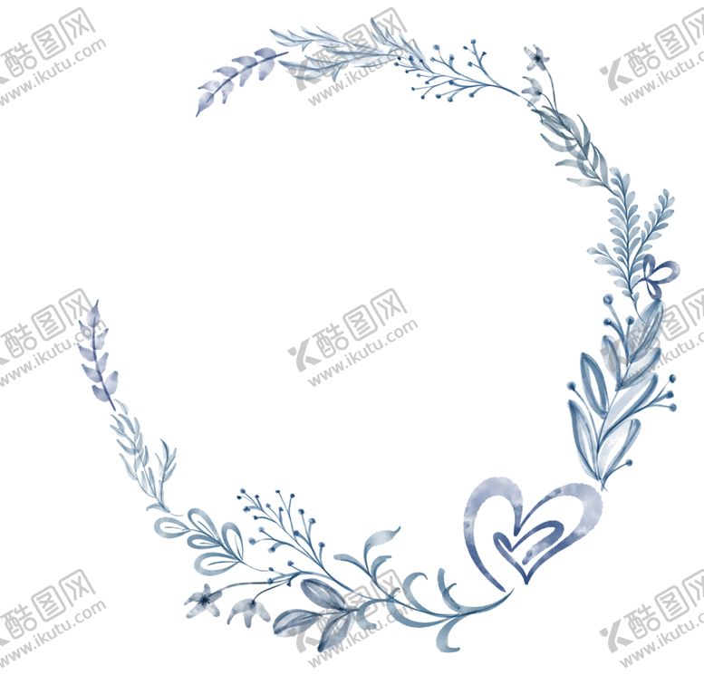 编号：30457107122148044210【酷图网】源文件下载-淡色植物树枝花朵装饰