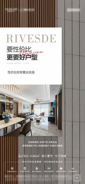 地产配套价值点海报