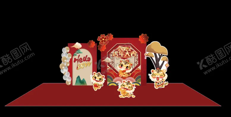 编号：34652201260233254809【酷图网】源文件下载-新年美陈