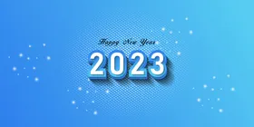 2023兔年数字字体海报大吉