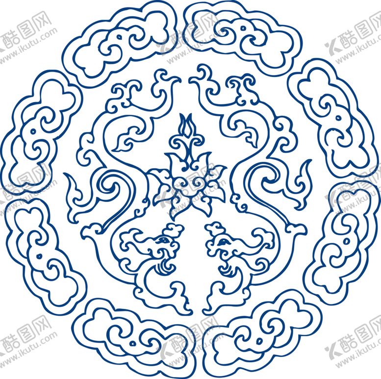 编号：21602405082011153538【酷图网】源文件下载-青花瓷图案