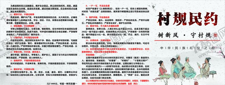 编号：31769006281636214362【酷图网】源文件下载-村规民约