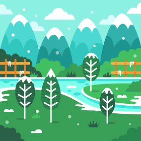 冬天背景日季冰雪地