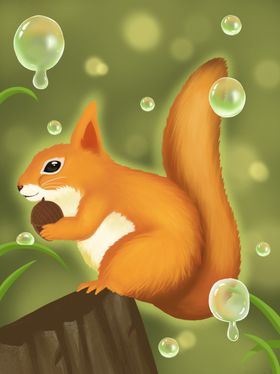 梦觉插画猫头鹰