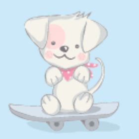 卡通动物汽车底纹图案