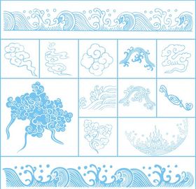中国风面性祥云纹中式古典云纹