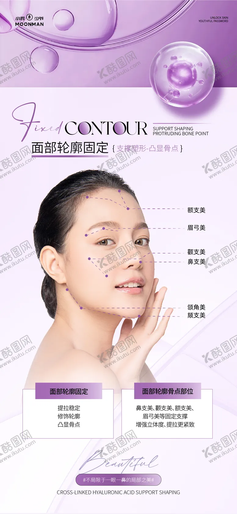 编号：45325106231521531333【酷图网】源文件下载-轮廓提升抗衰科普海报