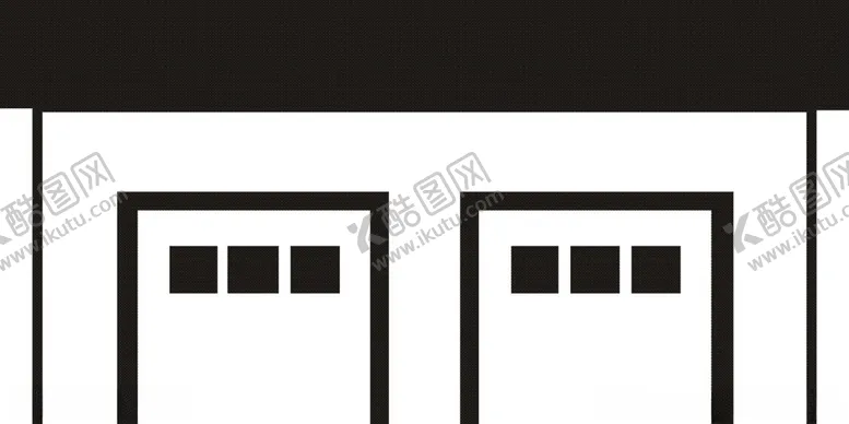 编号：11008307010505076191【酷图网】源文件下载-建筑房屋剪影-05