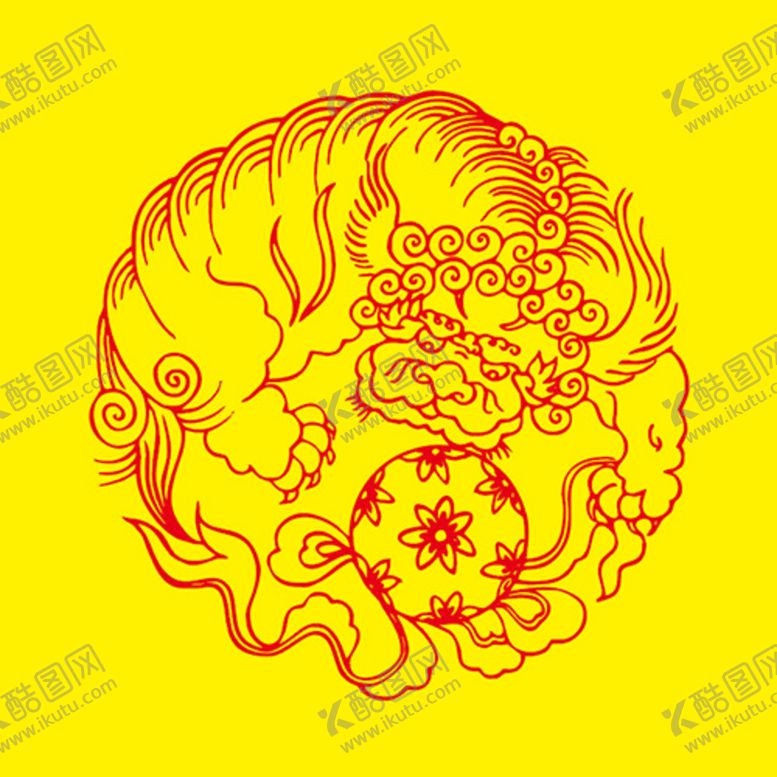 编号：76215310021003042093【酷图网】源文件下载-中国传统舞狮