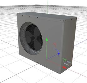 C4D模型空调外机