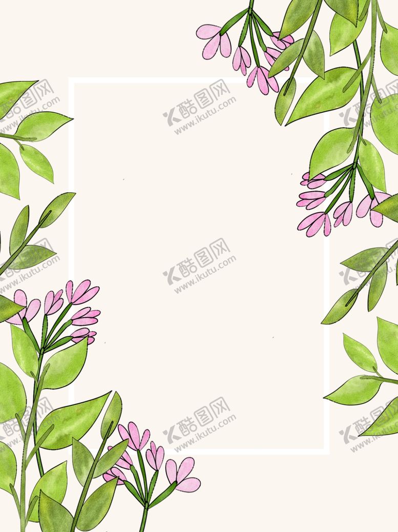 编号：14925401291851474824【酷图网】源文件下载-花草边框