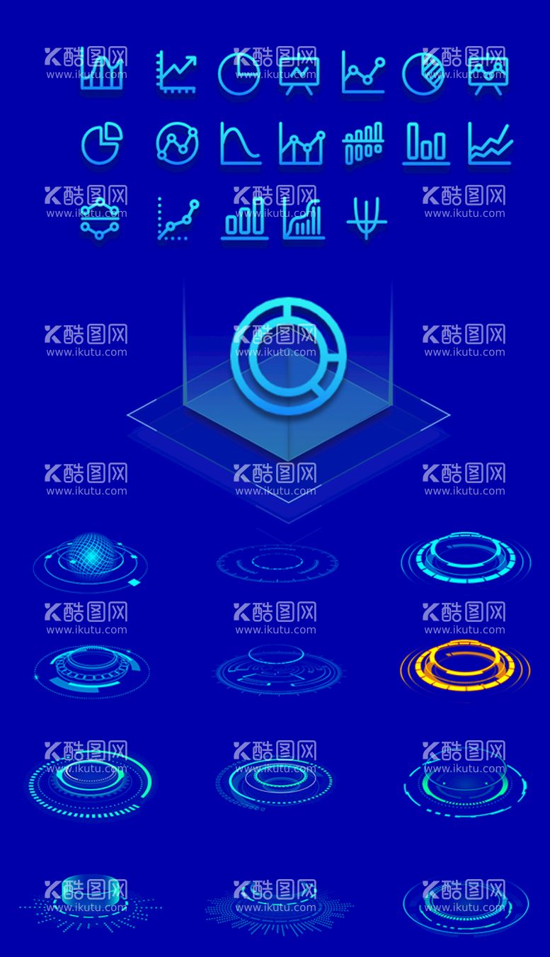 编号：02436509211102565243【酷图网】源文件下载-科技数据图标