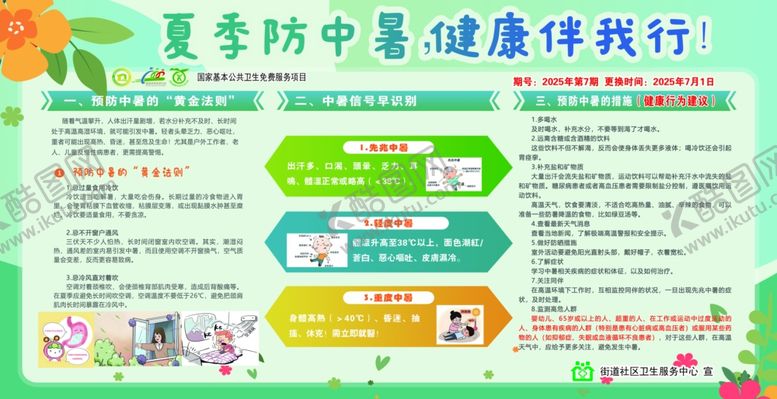编号：47017607080940163234【酷图网】源文件下载-夏季防中暑健康伴我行