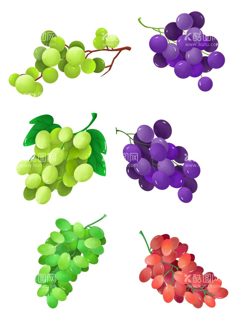 编号：98621211280437586895【酷图网】源文件下载-手绘葡萄