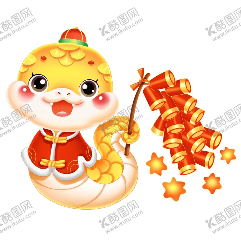编号：59119901261230018133【酷图网】源文件下载-蛇年卡通吉祥物手绘