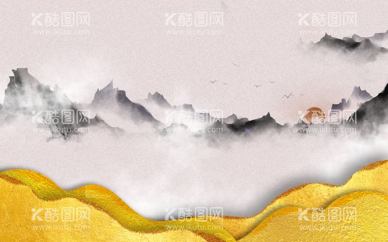 编号：62039110272332328402【酷图网】源文件下载-水墨山水画