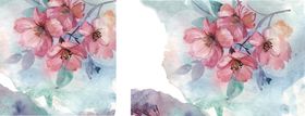 水彩花卉插画墙纸图案包装纸面料图案壁纸图案