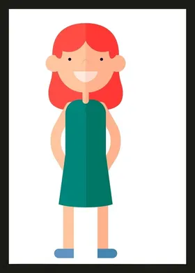 手绘女孩女人漂亮优雅美