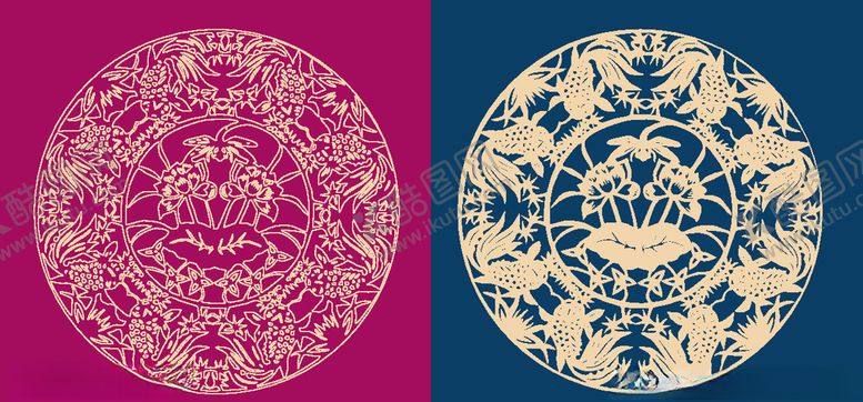 编号：17768909211106022525【酷图网】源文件下载-圆形底纹中国风矢量纹饰