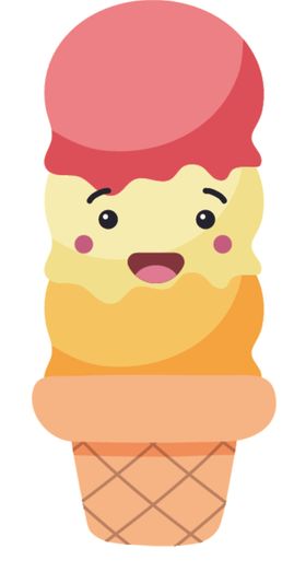 可爱食物表情卡哇伊AI矢量图