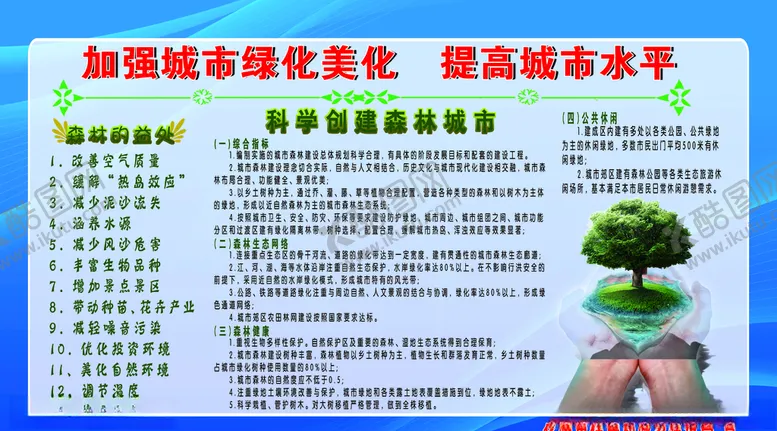 编号：35135606261752266376【酷图网】源文件下载-创森宣传展板美好森林城市
