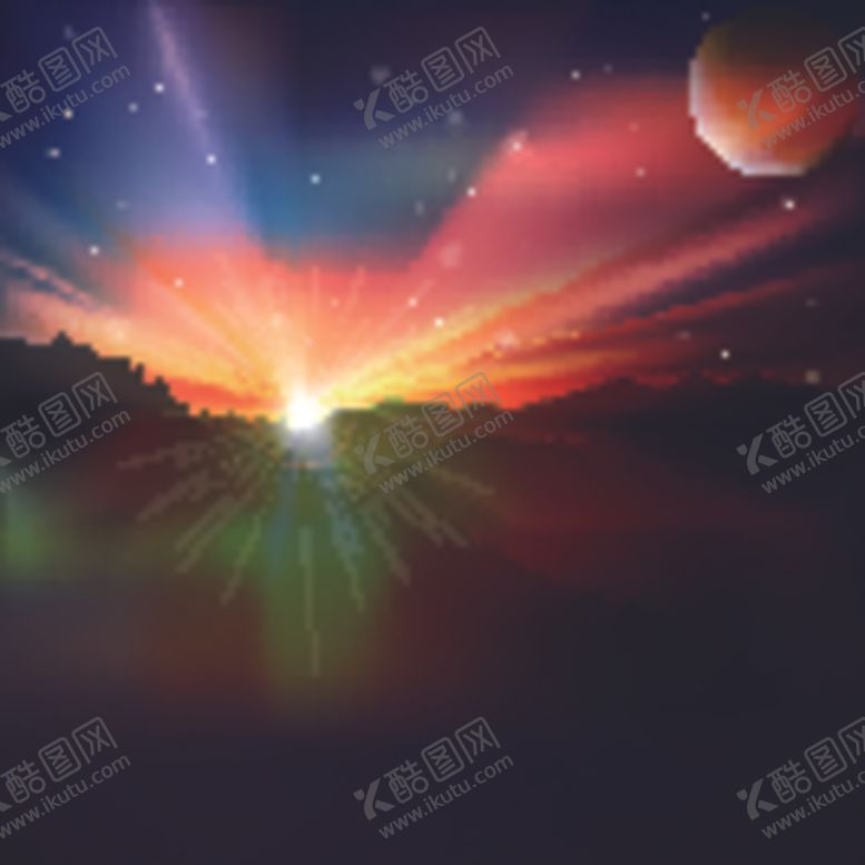 编号：38452503140832118118【酷图网】源文件下载-山脉光效景色