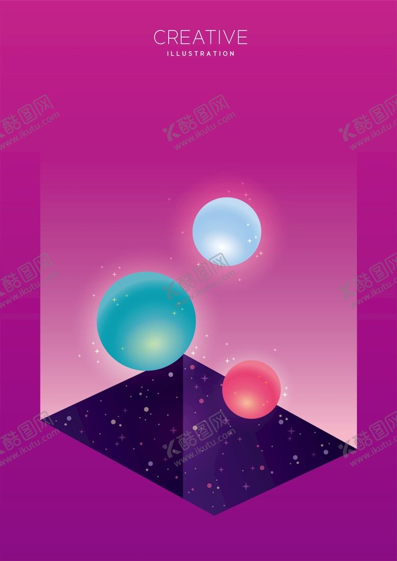 编号：56978009240243507864【酷图网】源文件下载-宇宙科技插画