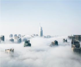 云海  城市风景   窗外风景