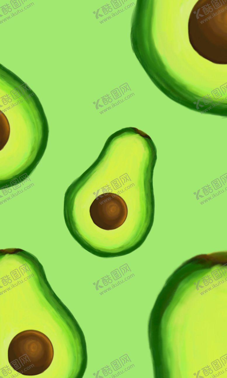编号：39561611011315058913【酷图网】源文件下载-牛油果手机背景锁屏主题壁纸