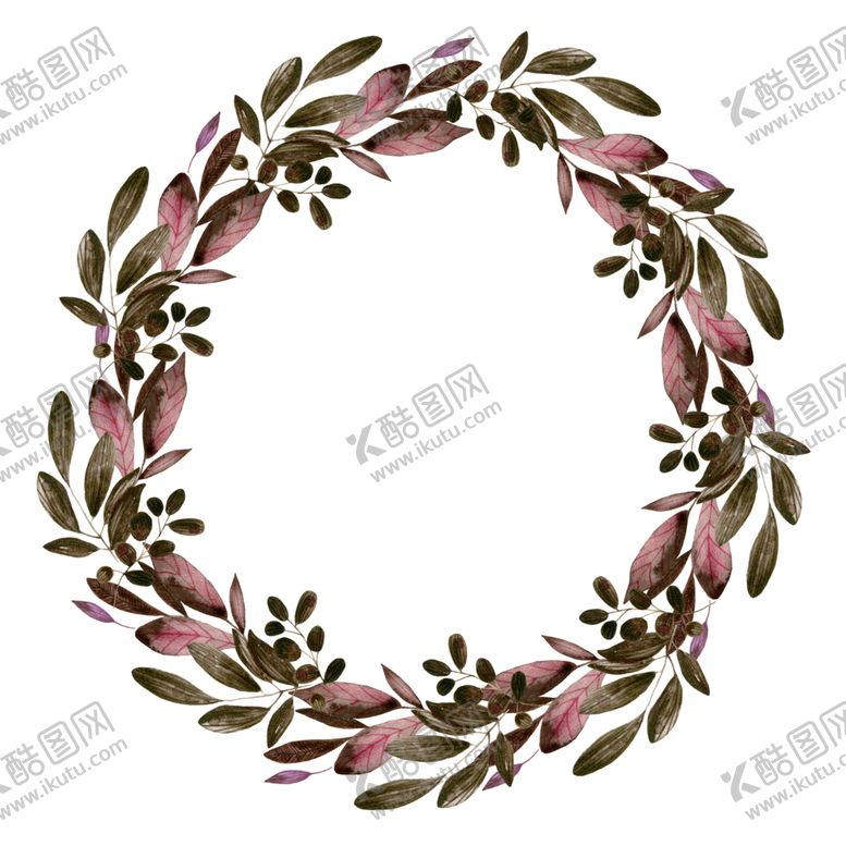 编号：53702901250719248594【酷图网】源文件下载-叶子花环