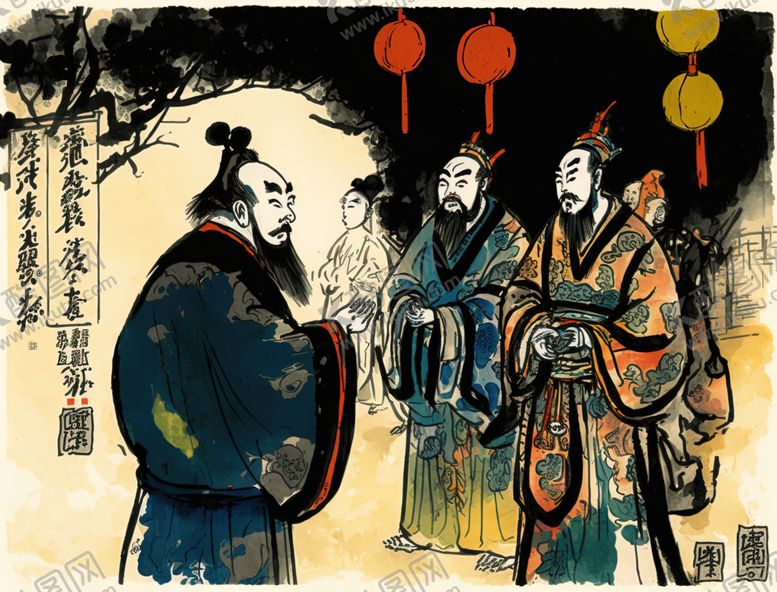 编号：33628901230820015006【酷图网】源文件下载-国画传统戏曲