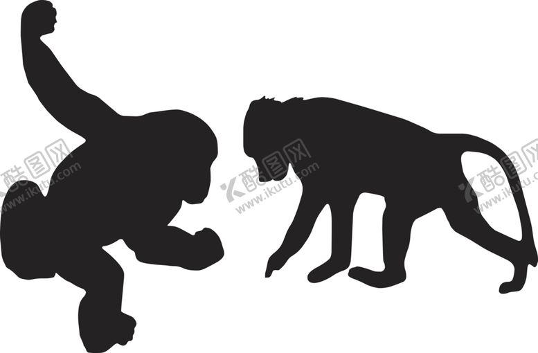 编号：88408609231215126634【酷图网】源文件下载-动物剪影