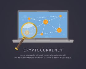 矢量办公商务科技概念数据图