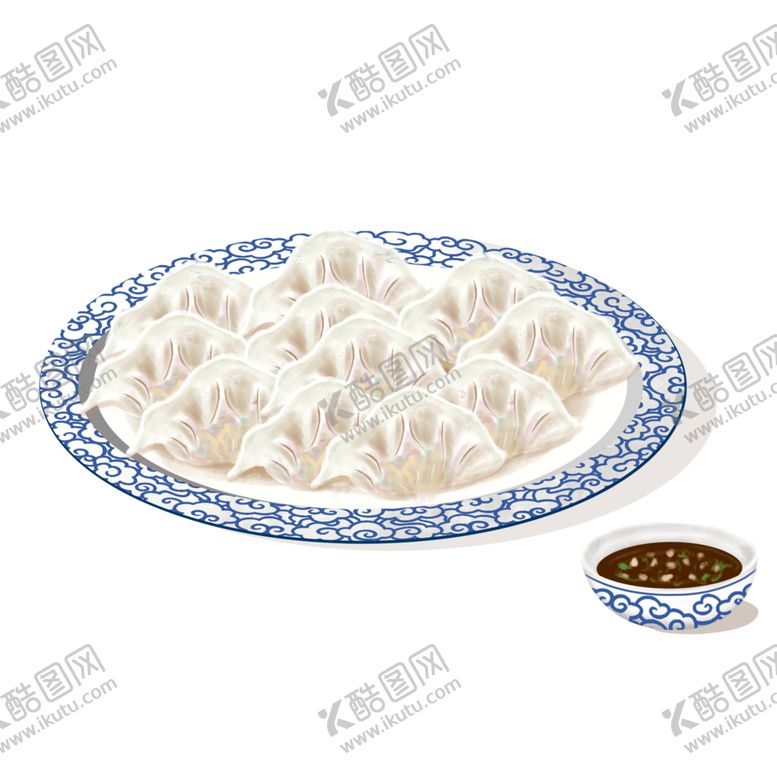 编号：47751005111424196339【酷图网】源文件下载-手绘饺子素材