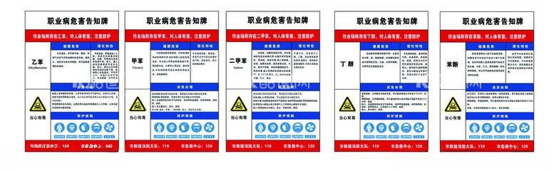 编号：49643502270137112320【酷图网】源文件下载-职业病危害告知牌