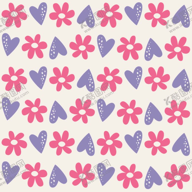 编号：87536310290043291515【酷图网】源文件下载-温馨浪漫卡通背景图案
