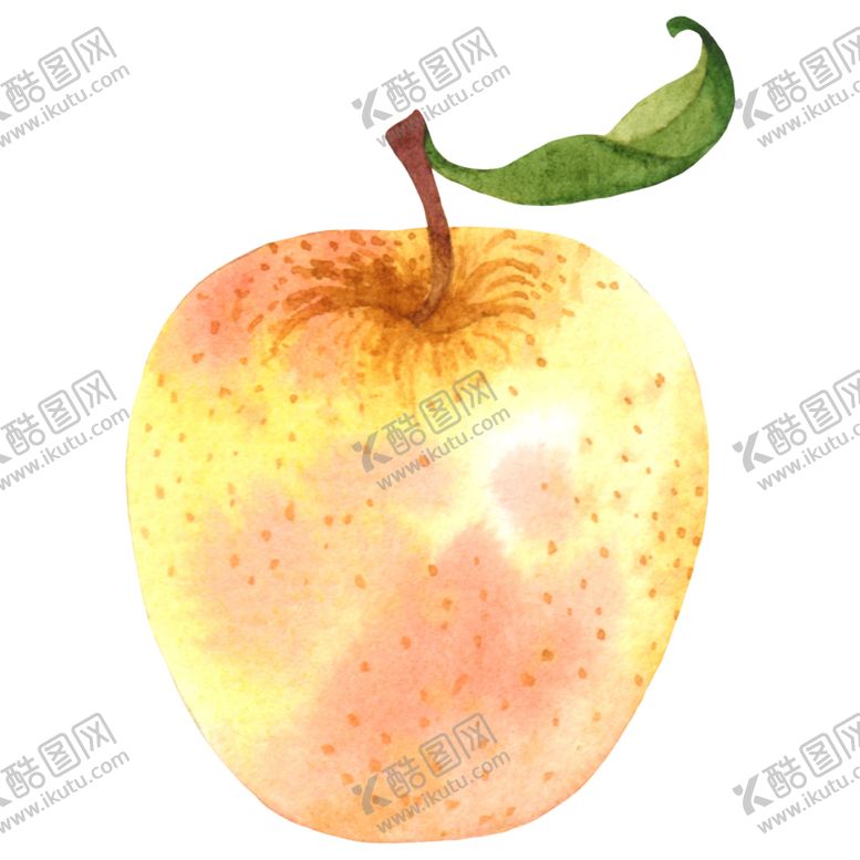 编号：21295210142100185235【酷图网】源文件下载-水彩创意插画水果