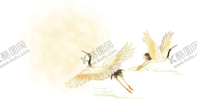 编号：54783705030944337329【酷图网】源文件下载-驾鹤西行奔月