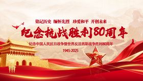 抗战胜利80周年海报大阅兵海报
