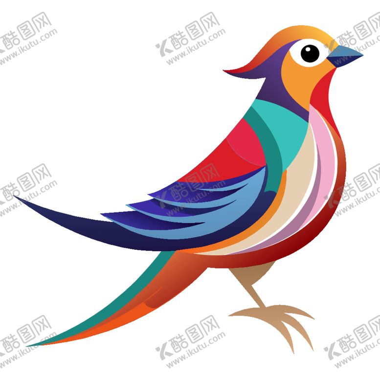 编号：52129112200138285636【酷图网】源文件下载-极简主义风格的布谷鸟头像