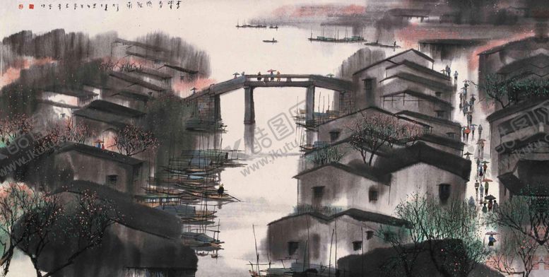编号：68995707140235558899【酷图网】源文件下载-中式山水风景画