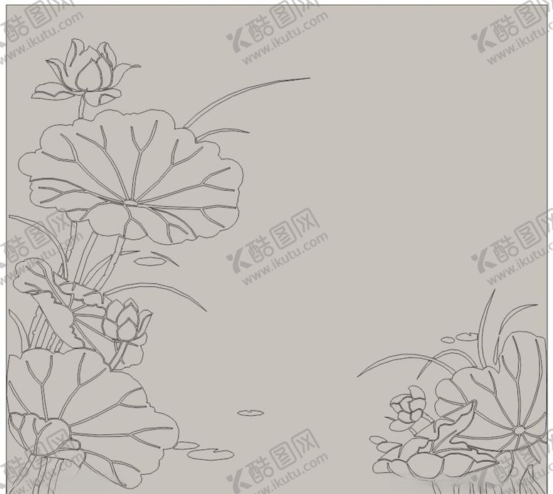 编号：72622505100903431067【酷图网】源文件下载-荷花矢量图