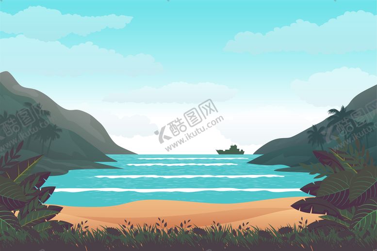 编号：46026210191645246914【酷图网】源文件下载-夏日风光背景 